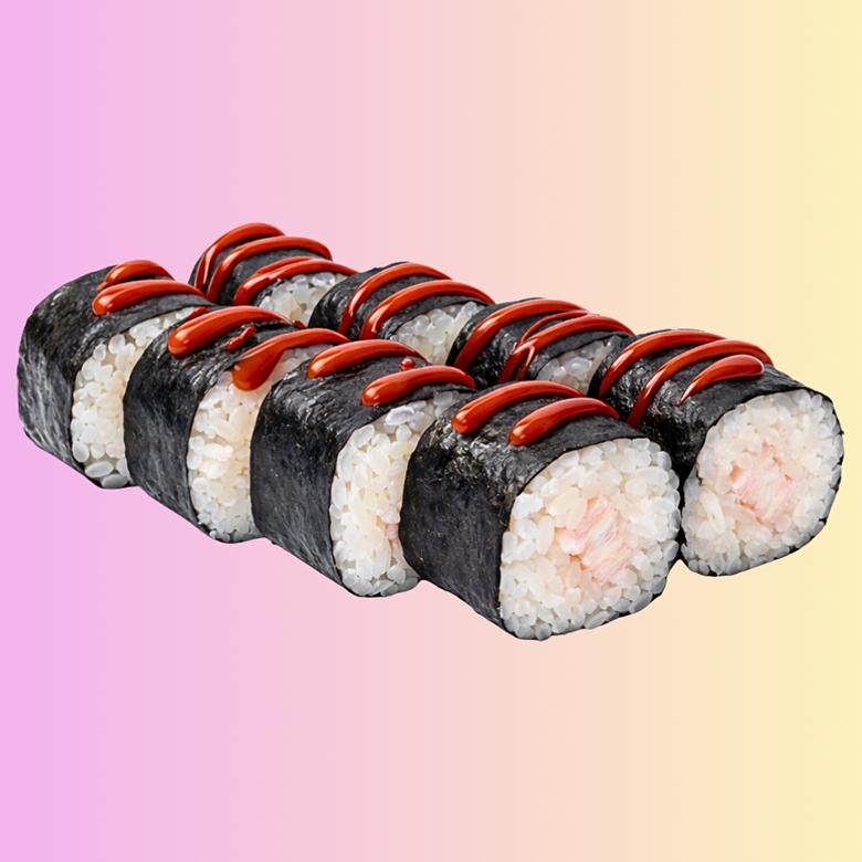 Маки с курицей