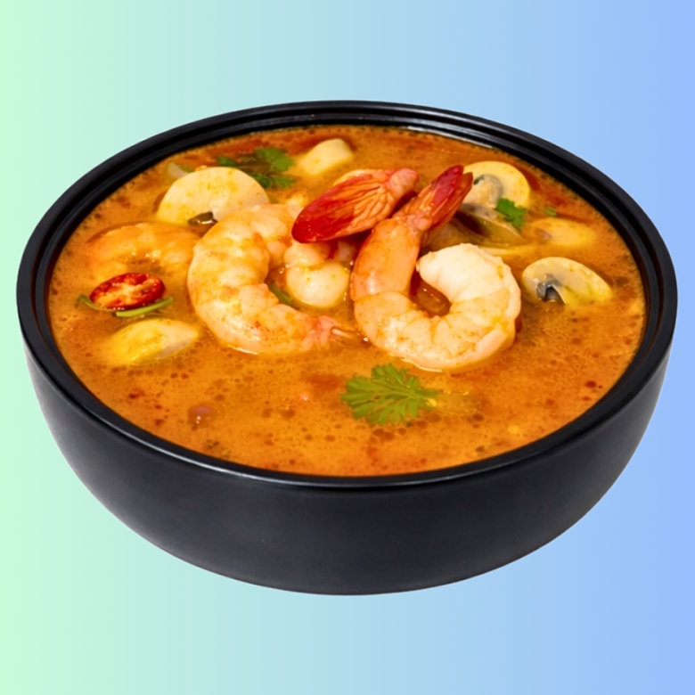 Том-ям с креветками